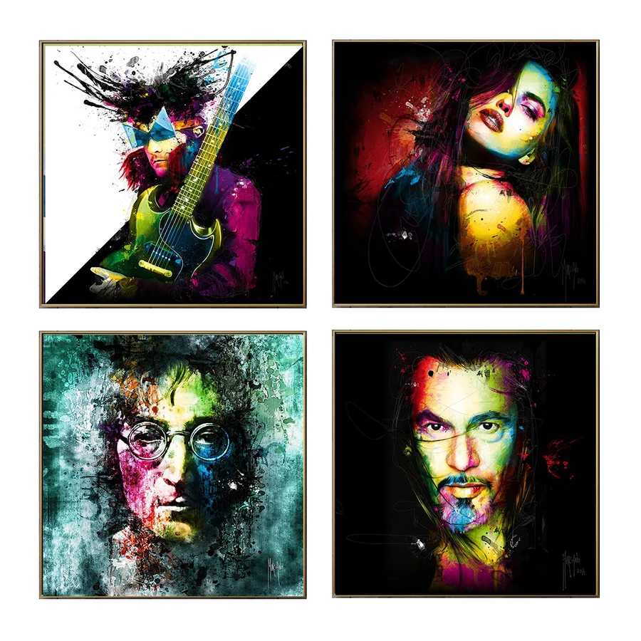 

Wall Art Canvas Colorful Watercolor Patrice Marylin Murciano Posters and Prints Wall Pictures for Living Room Abstract Painting