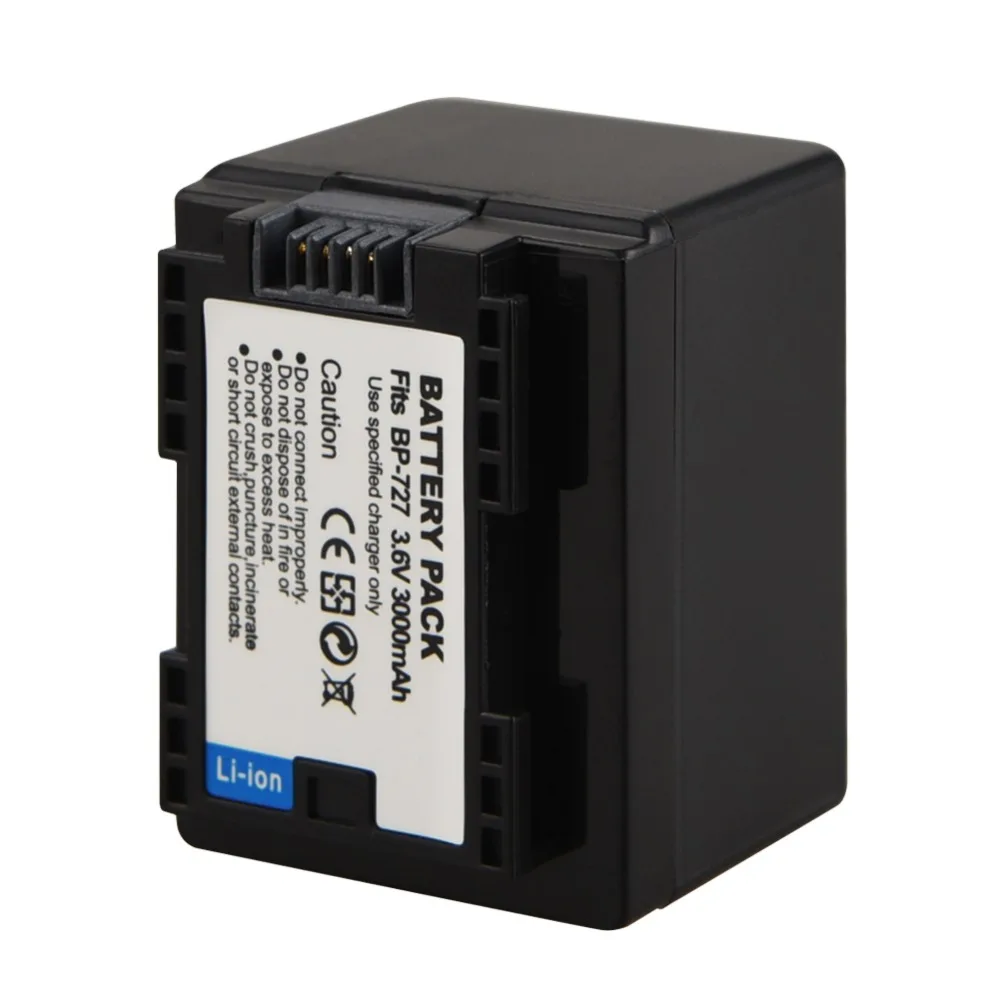 3000mAh BP 727 709 718 Digital Battery For Canon VIXIA HF M56 M506 M52