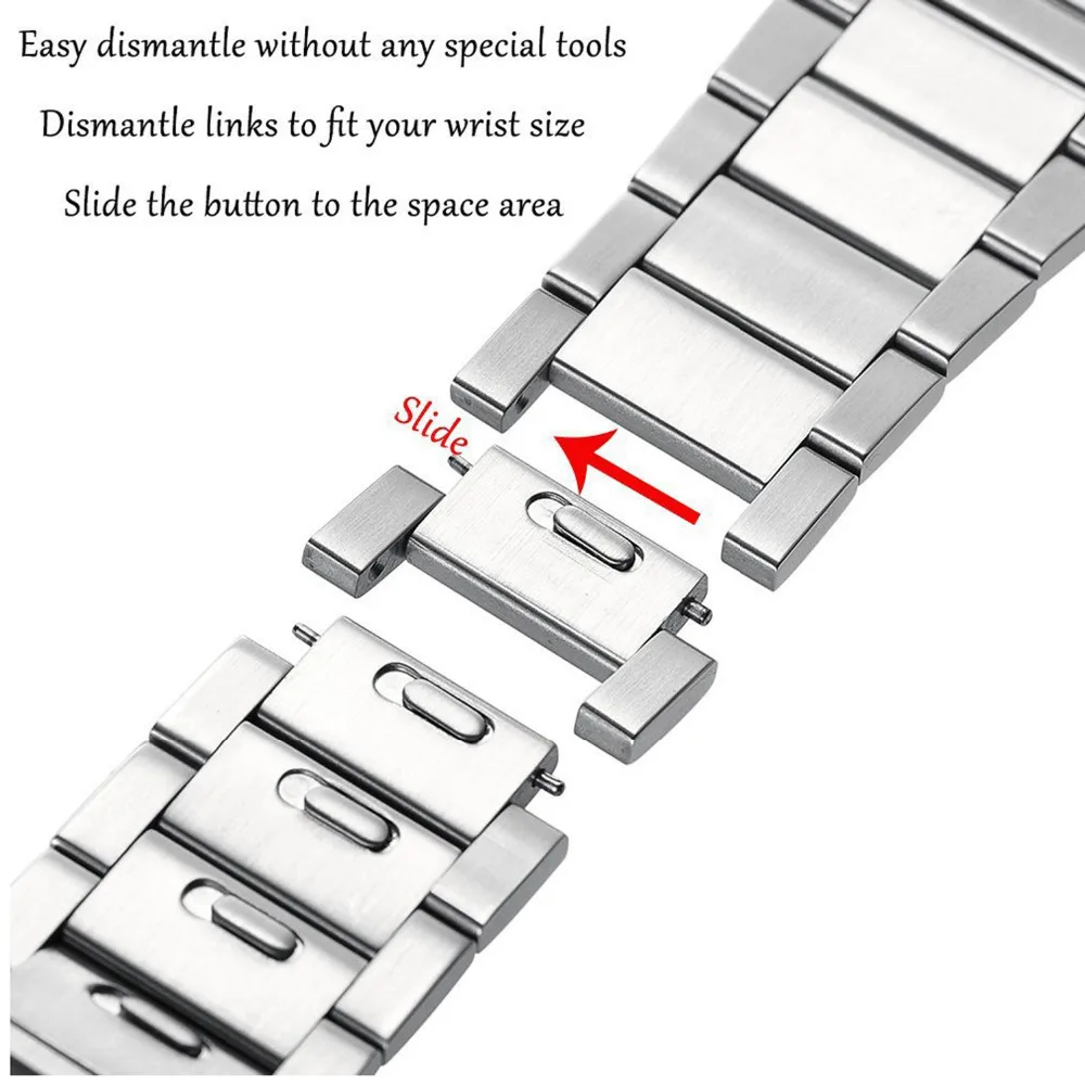 Ремешок из нержавеющей стали для apple watch band apple watch 5 4 3 44 мм/40 мм 42 мм/38 мм iwatch band 5 correa браслет аксессуары для часов