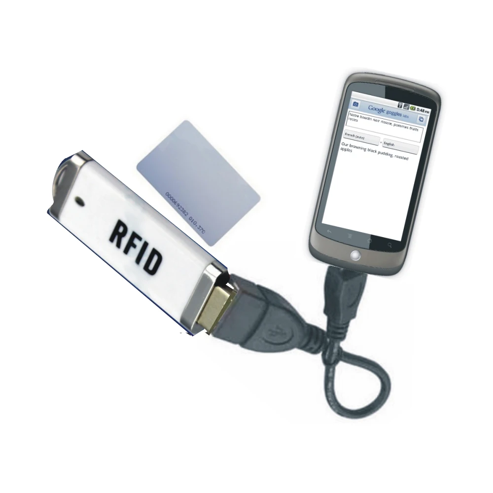 Микро Мини-считыватель RFID 125 кГц считыватель ID/USB 8H10D Поддержка Android/iphoneos/ipad/windows+ 5 шт карта