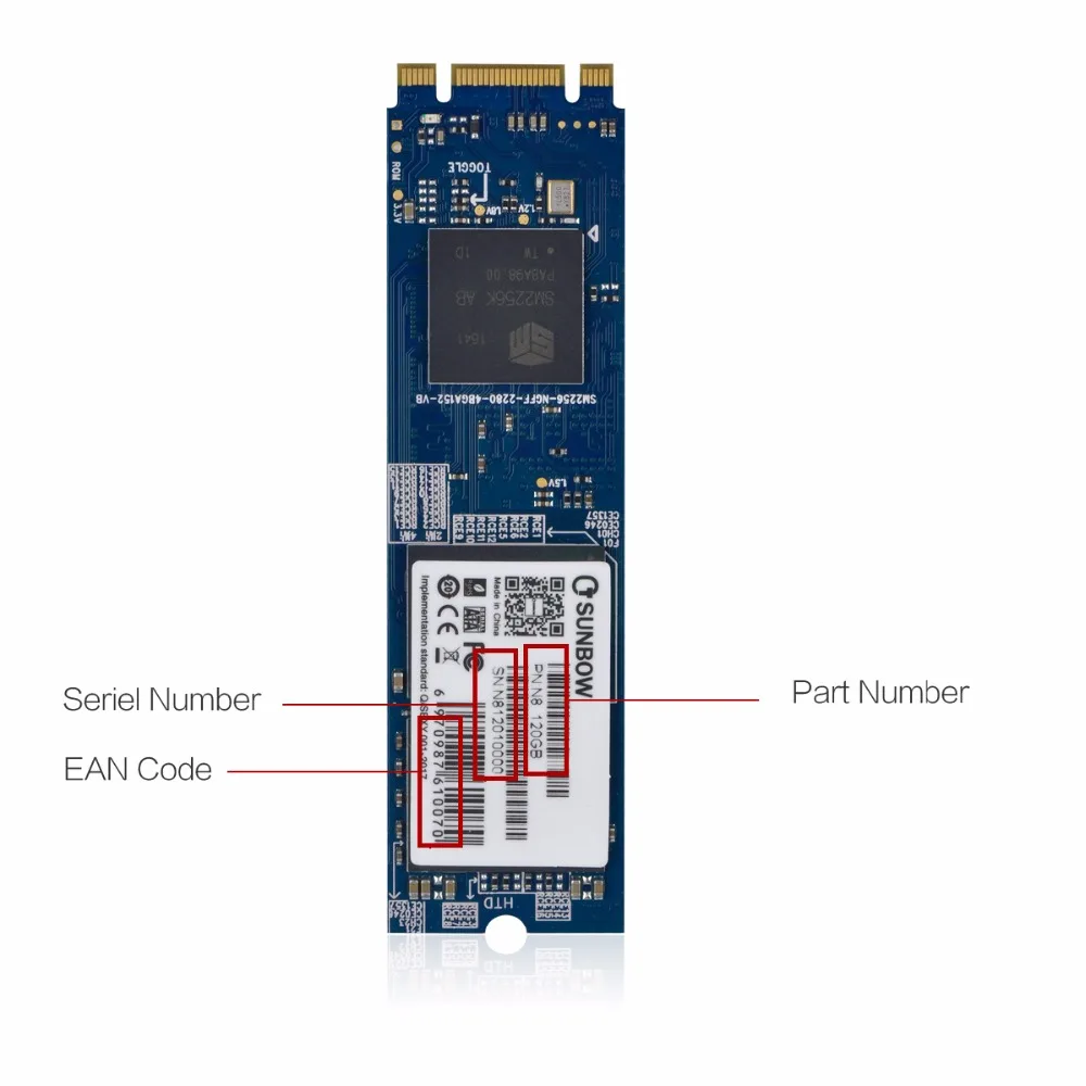 TC-SUNBOW SSD M.2 22*80 120 ГБ 128 ГБ 240 ГБ 256 Гб SATA3(6,0 ГБ/сек.) Внутренний твердотельный накопитель для обновления записной книжки