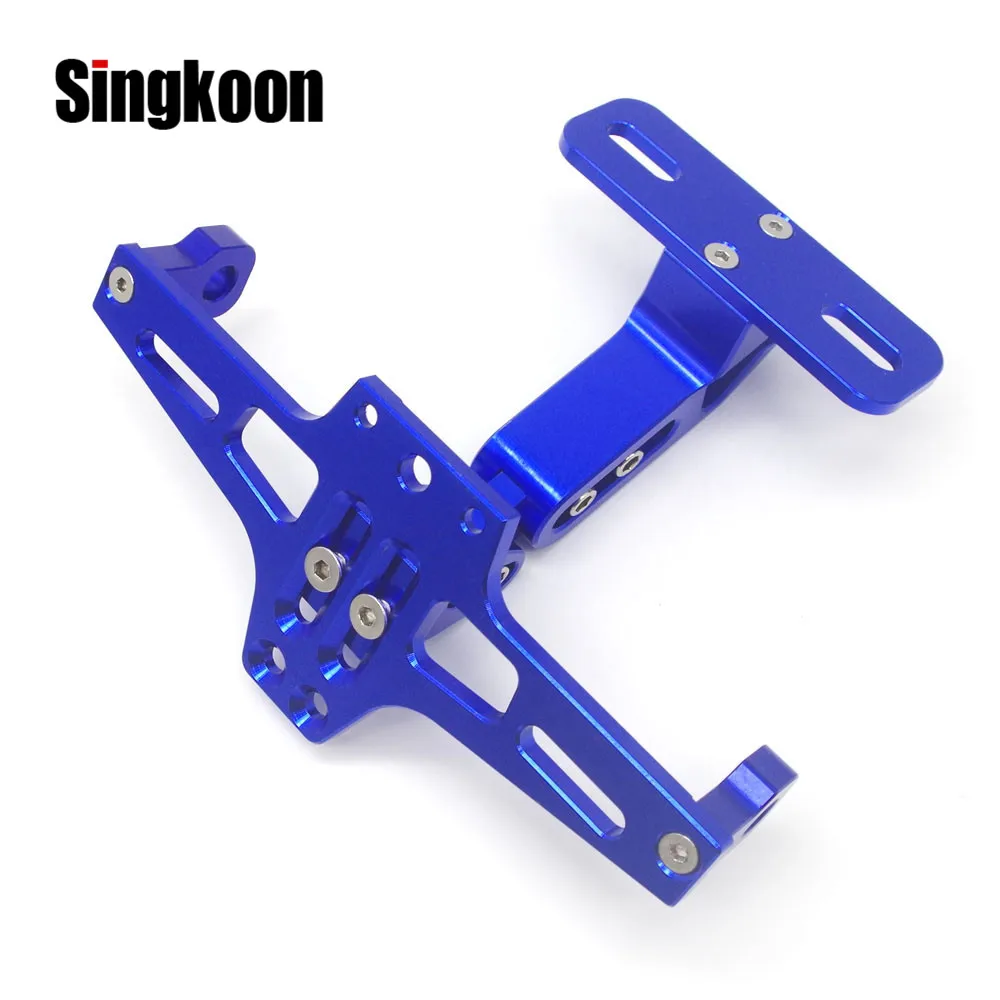 

CNC Motorcycle License Plate Holder Frame Bracket LED Light FOR MV Agusta Brutale 989 1078 1090 RR S Dragster Rivale Turismo