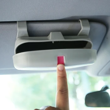 

Foal Burning Car Glasses Box Storage Holder Sunglasses Case for Telsa model x model s model 3 for jaguar xtl xel I-PACE E-PACE