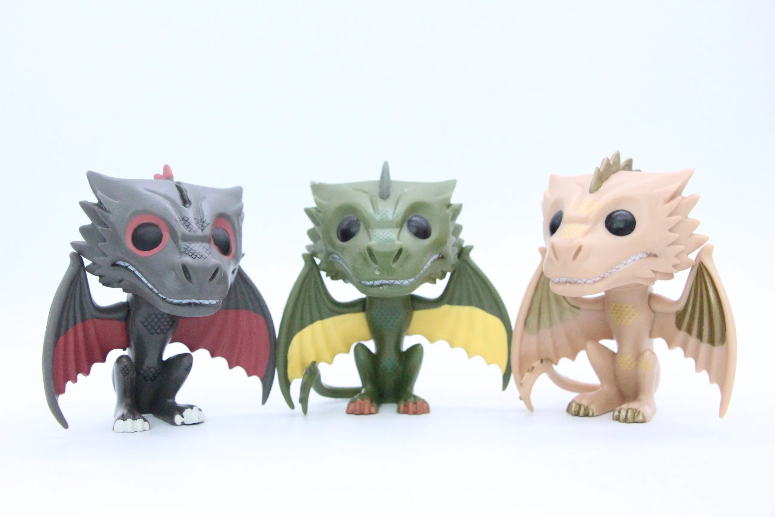 Игра престолов Rhaegal Viserion Drogon Дракон милый ПВХ фигурку Модель игрушечные лошадки