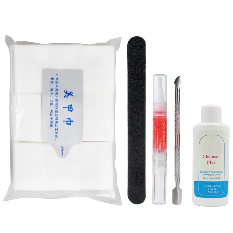 

New Arrival Manicure Set Gel Nail Polish Remover Cotton Wrap Cleaner Nail File Nail Art Tools