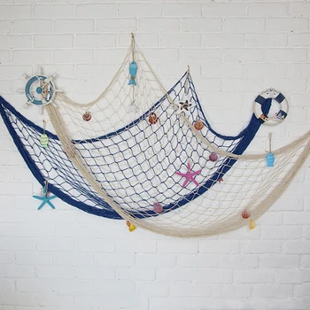 

Scandinavian Style 3D Ocean FishNet Wall Hangings Ornaments Kids Children Baby Room Wall Decorations Nursery Home Bar Decor