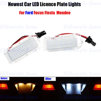 

2 x LED Number License Plate Lamps OBC Error Free 18 LED For Ford Focus 5D Mondeo Fiesta