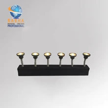 Rasha 6 Head 5W Battery Powered Wireless LED Pinspot Light With IRC Remote LED Flashlight& Magnetic For Wedding Event Party