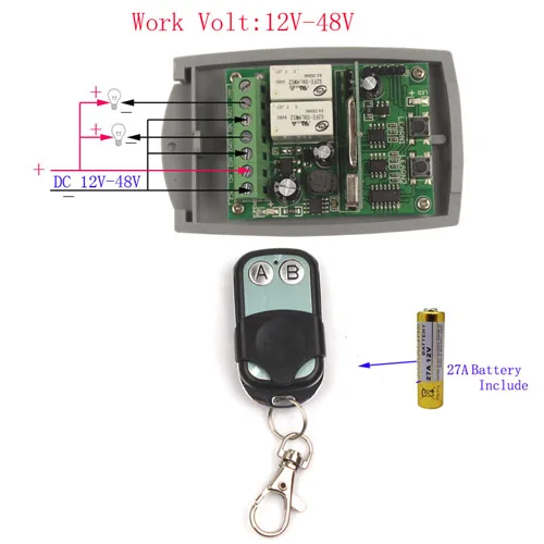 Sleeplion 36В 12В-48 V 2CH RF Беспроводной дистанционного Управление Системы Teleswitch 1/2/3 HDMI передатчик и приемник ворота пультом дистанционного управления 12V 24V ВКЛ/ВЫКЛ - Цвет: 1X Control 315MHz