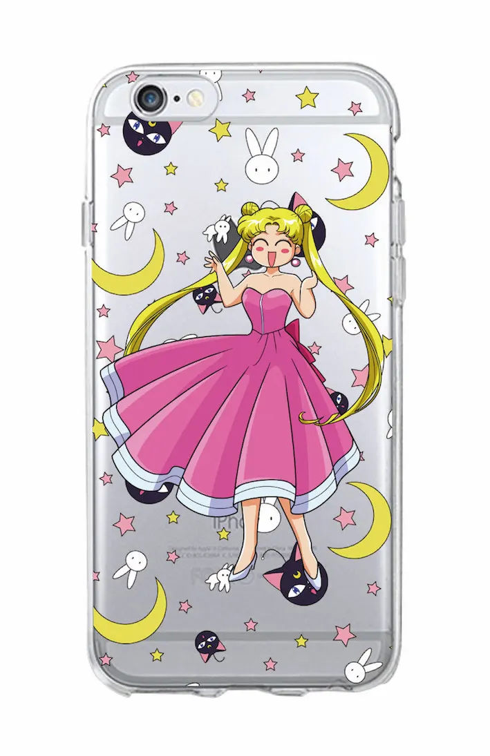 084 30 De Réductiondessin Animé Mignon Bande Dessinée Marin Lune Arc Luna Chat Doux Clair Coque De Téléphone Coque Fundas Pour Iphone 11 Pro 7