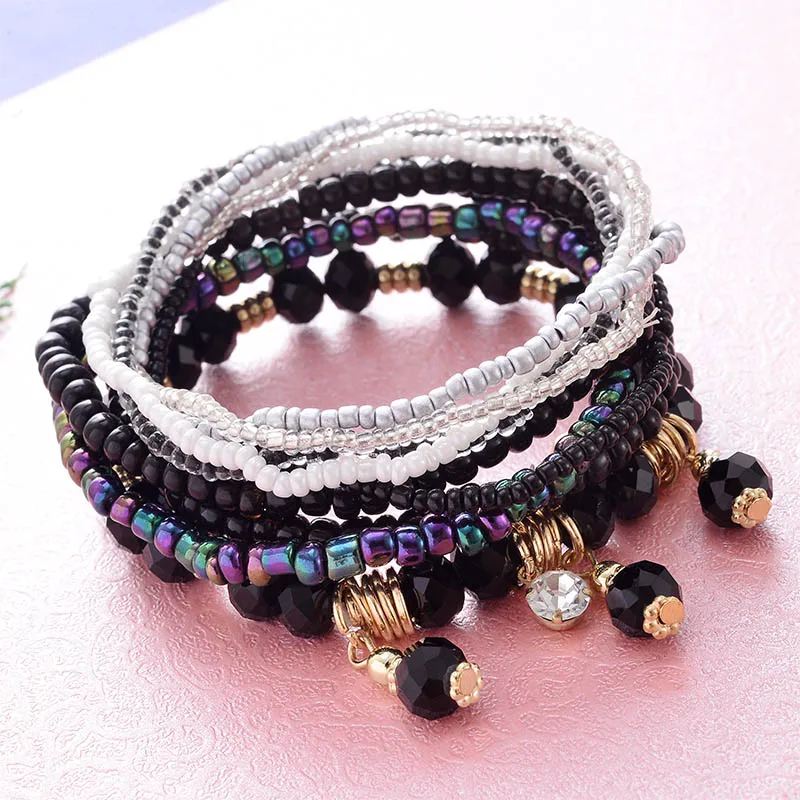 Новые Браслеты Boho для женщин ювелирные изделия девочек Bts браслет Талисман из