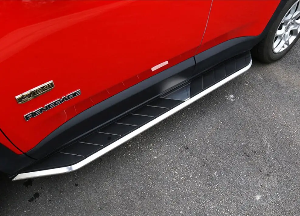 Высокое качество автомобиля алюминиевый сплав ходовые доски боковой шаг бар педали подходит для Jeep Renegade