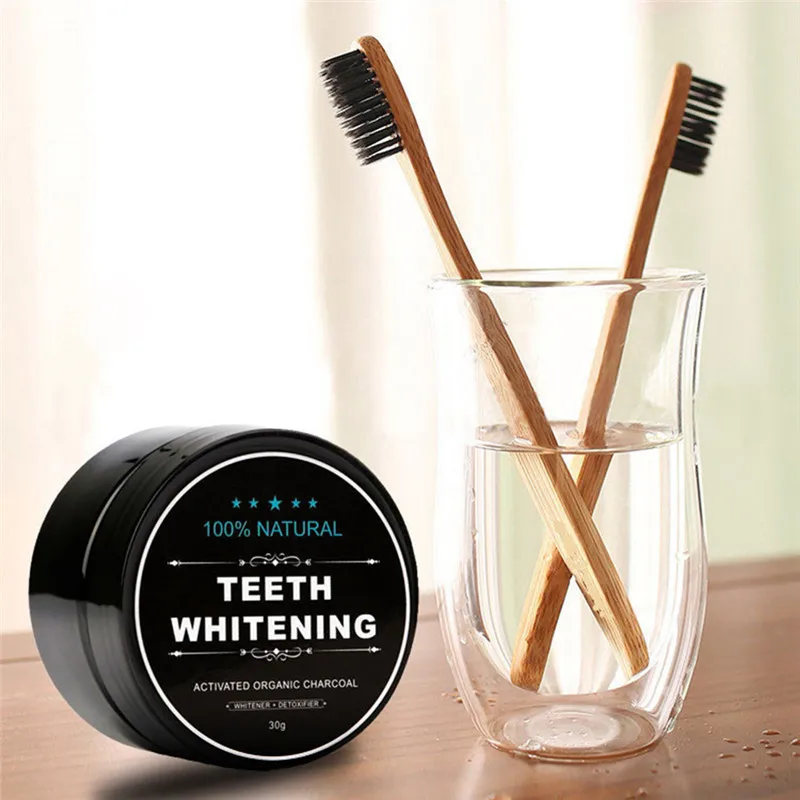 

Teeth Whitening Set Bamboo Charcoal Toothpaste Strong Formula Whitening Tooth Powder Toothbrush Oral Hygiene Cleaning