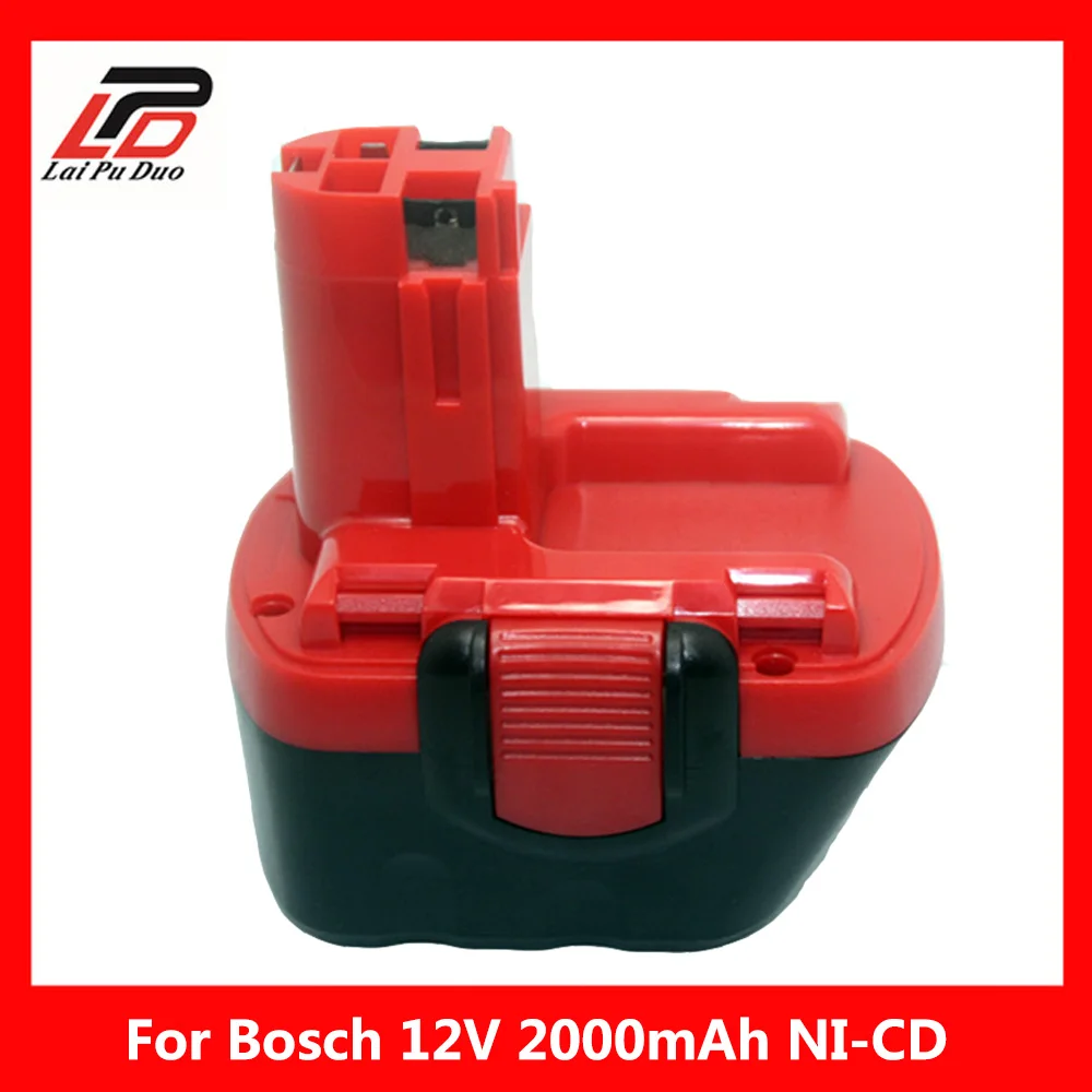 12 V 2000mAh Ni CD батарея для Bosch Drill BAT043 VE 2 GSB PSB BAT045 BTA120 26073 35430 GSR 12|Перезаряжаемые