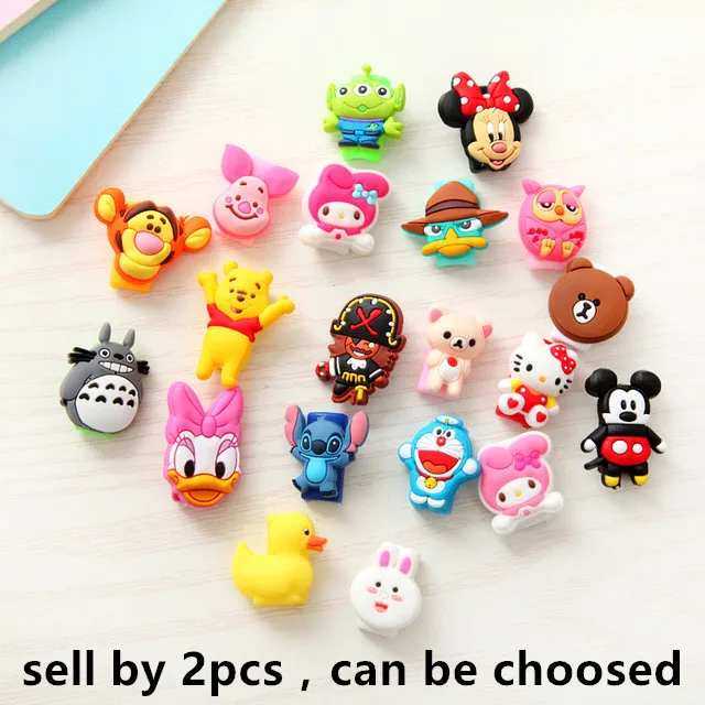 

2pcs USB cable Earphones Protector colorful Cover For iphone android cable Data Line Protection sleeve for iPhone 5 6 7 plus