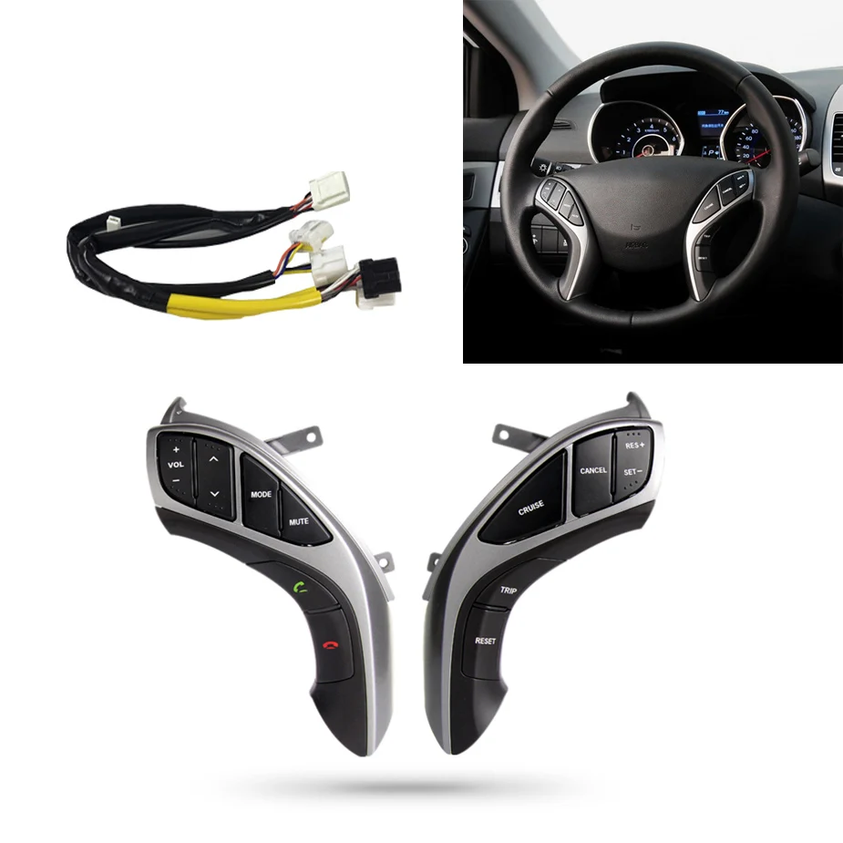 

For Hyundai Elantra AVANTE MD Multifunction Steering wheel button Bluetooth Audio and cruise control Car steering wheel