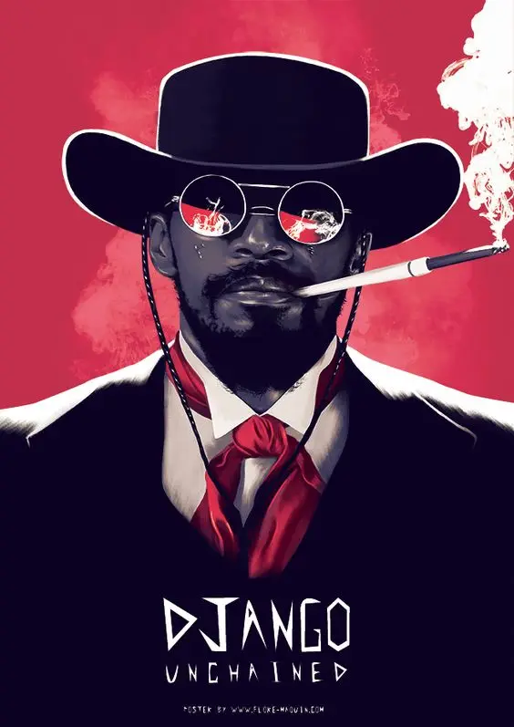 

DJango Unchained Film Movie Propaganda Vintage Retro Kraft Poster Decorative DIY Wall Canvas Sticker Home Bar Art Posters Decora