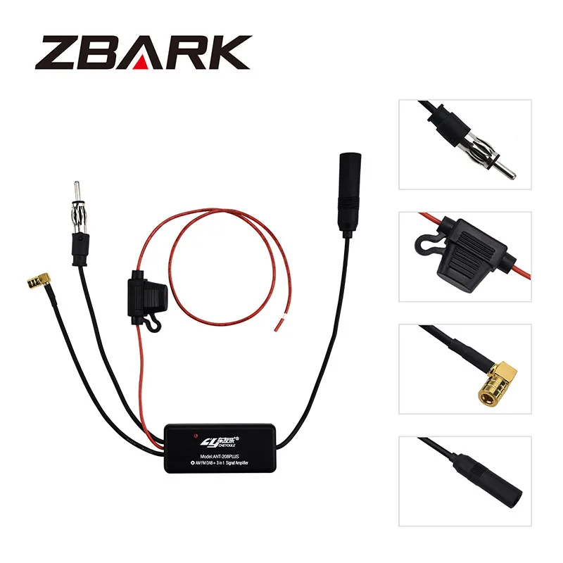 ZBARK Авто gps антенна сигнала усилитель устройство усиления с приемником|Приемник и