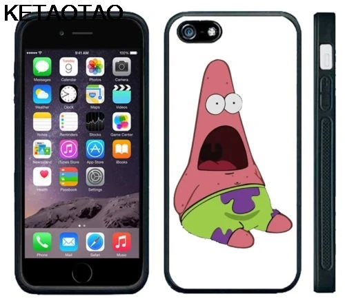 KETAOTAO сюрприз Патрик Губка Боб телефонные чехлы для iPhone 4S 5S 6S 7 8 Plus XR XS Max XCase Мягкий