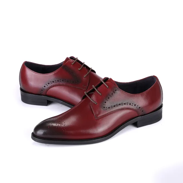2017 Latest Men S Shoes Genuine Leather Lace Up Dress Office Derby 2017 Latest Men S Shoes Genuine Leather Lace Up Dress Office Derby Brogue Wedding Party Basic