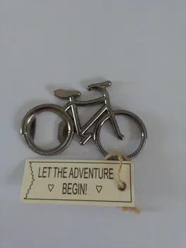 

vintage wedding favor gift giveaways-- "Let's Go On an Adventure" Bicycle Bottle Opener party favor souvenir bike bottle opener