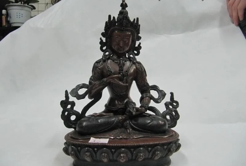 

Tibet temple 100% Pure Bronze made Vajrasattva Vajradhara GuanYin Buddha Statue
