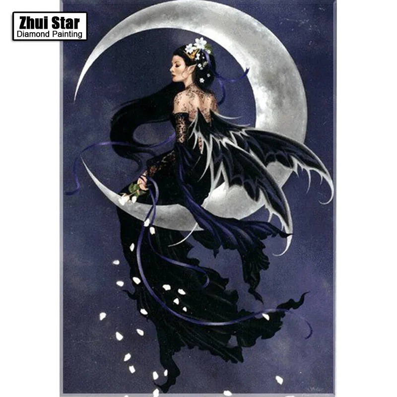 

Full Drill Square Diamond 5D DIY Diamond Painting"Moon goddess"Diamond Embroidery Cross Stitch Rhinestone Mosaic Painting