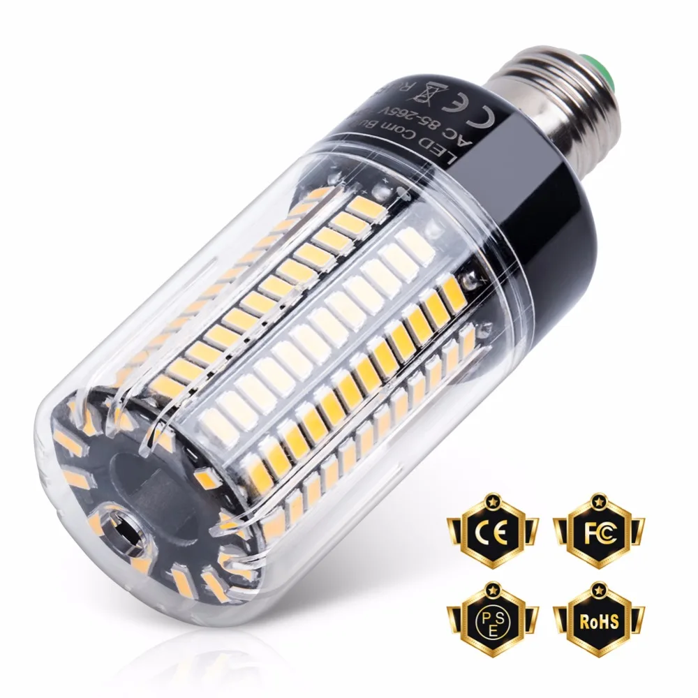 Led E14 옥수수 전구 E27 Led 램프 220V SMD 5736 스마트 IC 조명 촛불 전구, 110V Lampada Led 3.5W 5W 7W 9W 12W 15W 20W 깜박임 없음