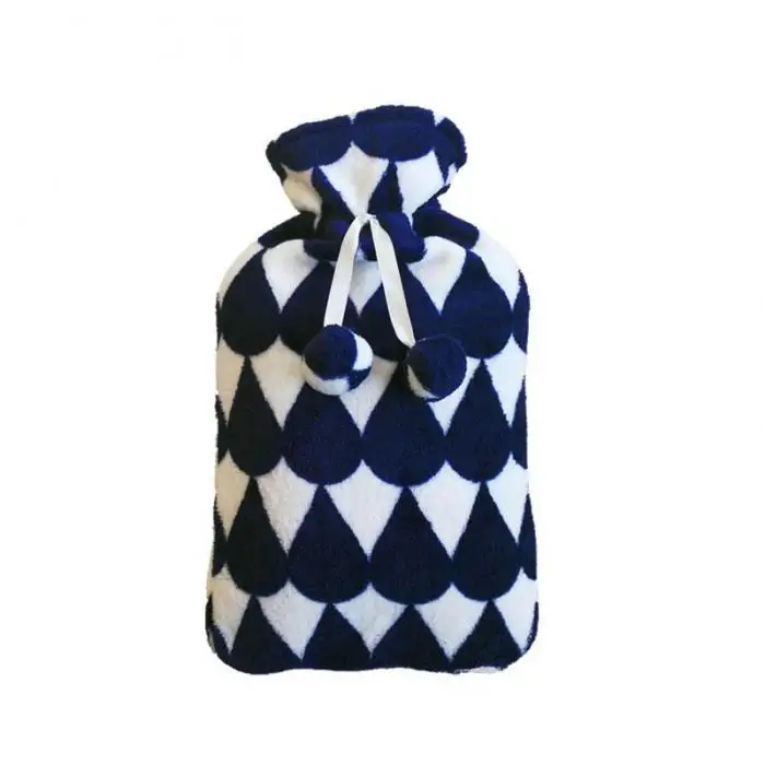 Вязаный шарф только для 2000 мл заполненный водой горячая сумка для бутылок с водой для согревания рук Термочехол