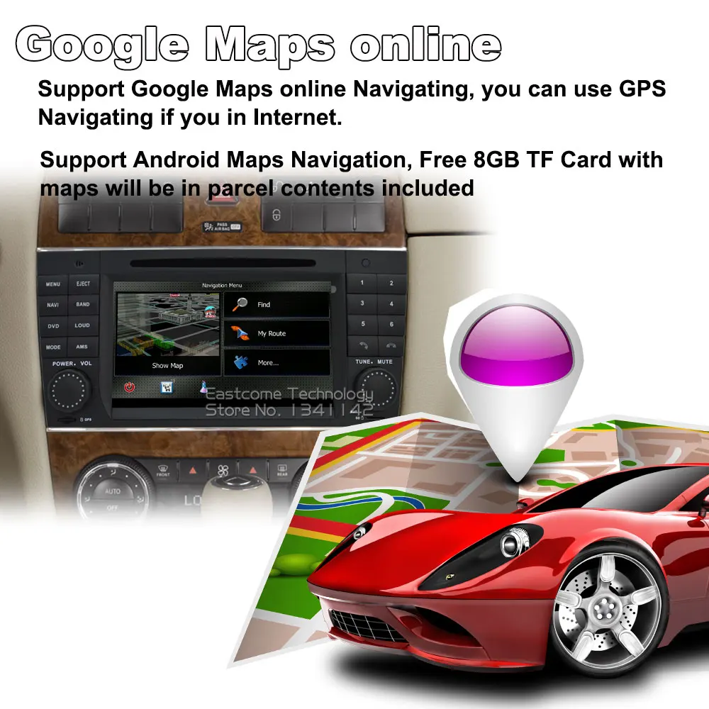 Clearance Pure Android 6.01 Car DVD for Mercedes-Benz C Class W203 CLC Class CLC W203 CLK Class W209 With Octa Core Radio Bluetooth 10