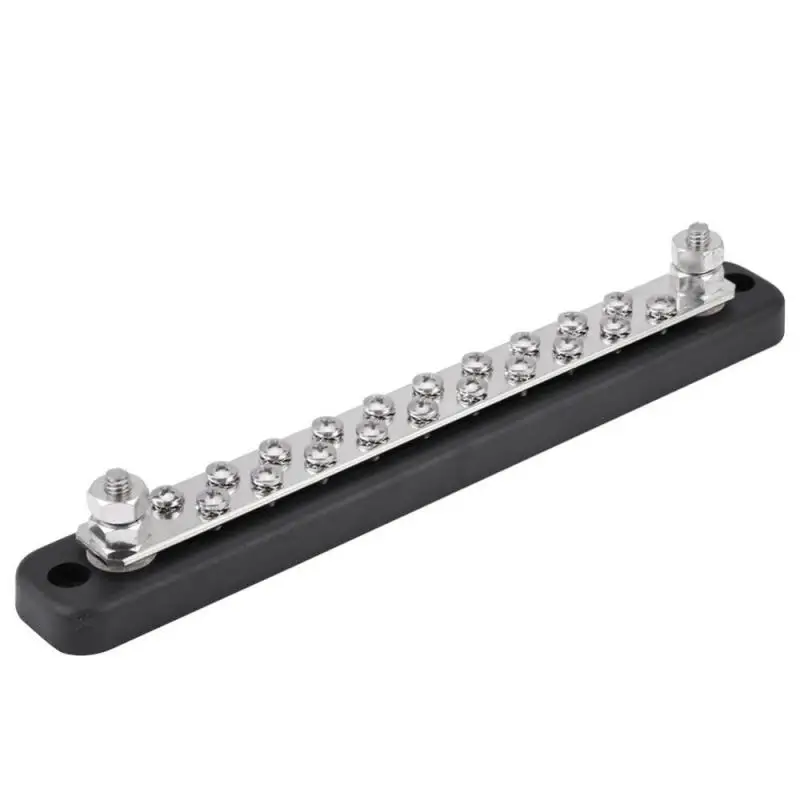 

20 Position 2 Stud Buss Bar Electric Terminal Junction Block AC 130A DC 150A Buss Bar Stud Terminal for Truck Caravans Bus Boat