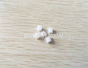 20 шт 5 мм x 2 мм 8 зубьев пластиковые шестерни для модели автомобиля Мотор коробка передач вал - изображение