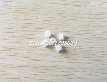 

20 Pcs 5mmx2mm 8 Teeth Plastic Gear for Car Model Motor Gearbox Shaft