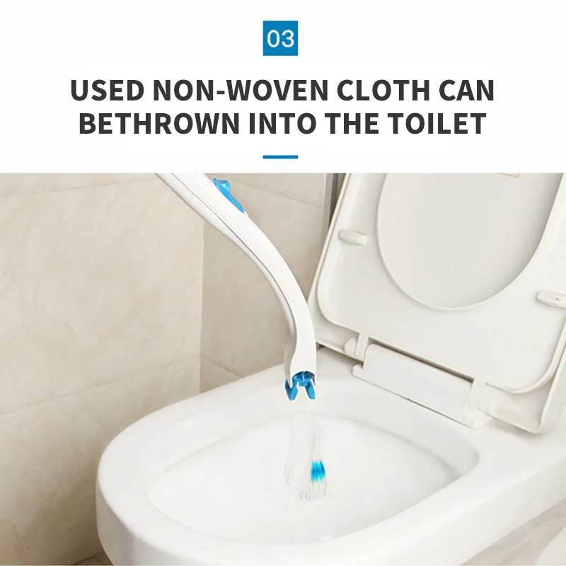 Non-slip Cleaning Toilet Brush Set Detachable Scrubber Lavatory Bathroom Cleaner