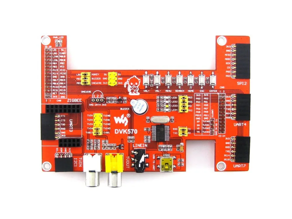 

DVK570 # Cubietruck Expansion Board ZigBee+SPI+I2C+UART+PL2303TA+TV various interfaces Evaluation Development Board