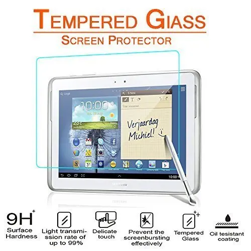 360 градусов вращающийся из искусственной кожи чехол для samsung Galaxy Tab 2 10," магнит авто Пробуждение/спящий чехол GT P5100 P5110 P7500 P7510 - Цвет: Glass Not Free Gift