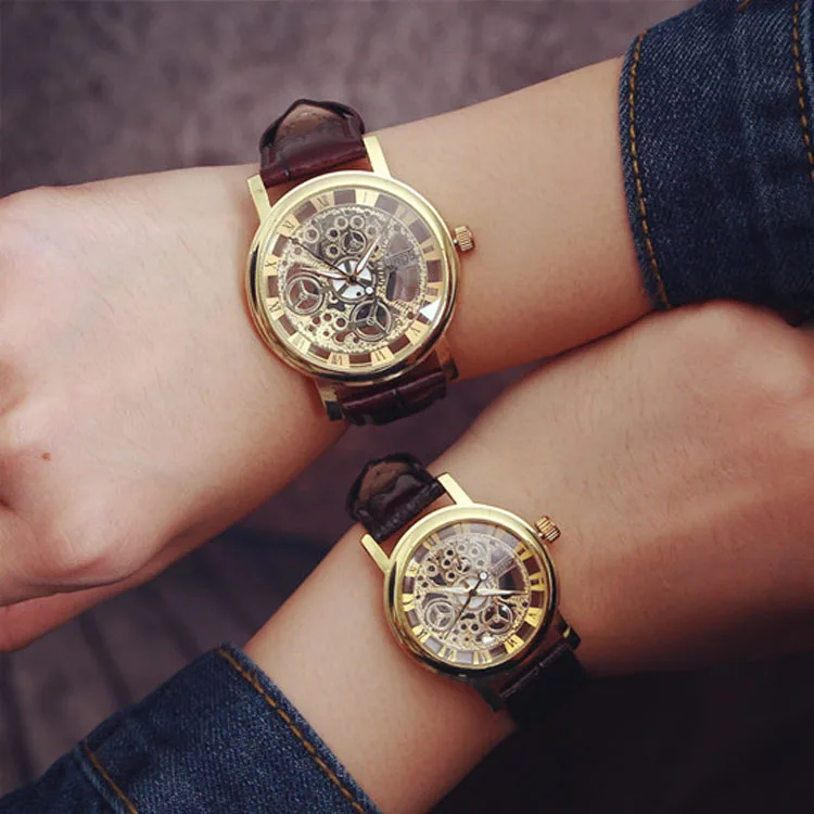 Модные повседневное Lover наручные часы Простой алмаз горный хрусталь для женщин мужские часы Бизнес кварцевые нержавеющая сталь