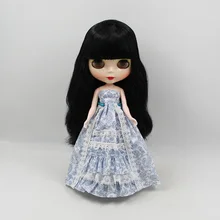 Ню Блит куклы, черные волосы куклы 30 см, 1/6 кукла