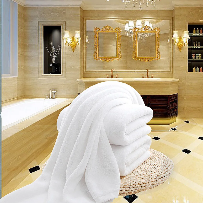 White Large Bath Shower Towel Cotton Thick Towels Home Bathroom Hotel Adults Kids Badhanddoek Toalha de banho Serviette de bain