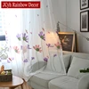 JCyh Embroidered Tulle Curtains For Living Room Bedroom White Sheer Curtains For Window Floral Voile Curtain Drapes Cortina ► Photo 2/6