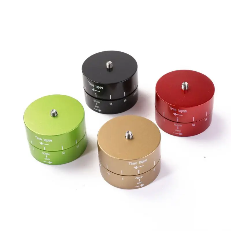 

60min Time Lapse 360 degree Rotating Automatic Timer Tripod Head Photography Delay Tilt Head for GoPro