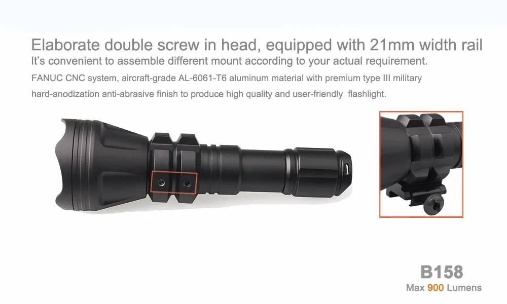 tactical flashlight B185 (2)