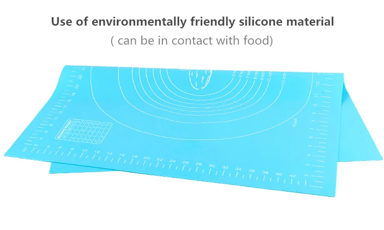 ME. FAM большой размер 60x50 см пищевой силиконовый коврик для выпечки нескользящий термостойкий Коврик для теста антипригарные Кондитерские коврики