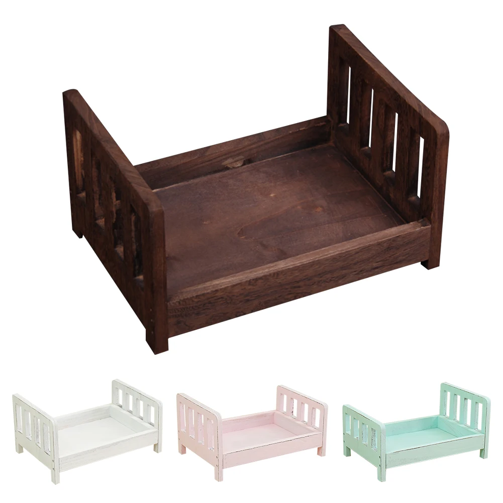 Detachable Wooden Crib Basket Wooden Bed Sofa Photo Shooting Baby Posing Gift Photography Background Photography Studio Props
