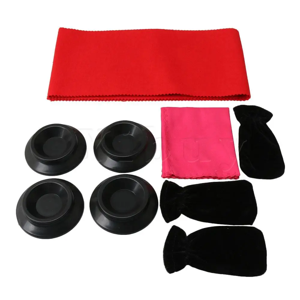  Yibuy Piano Cleaner Kit Keyboard CoverProtective Caster CupsFoot Cover Foot Pad Protectors Sleeves 