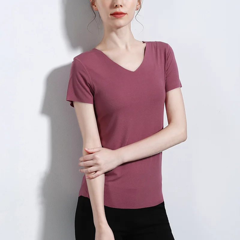 

2019 Summer Women Breathable Slim T-shirt
