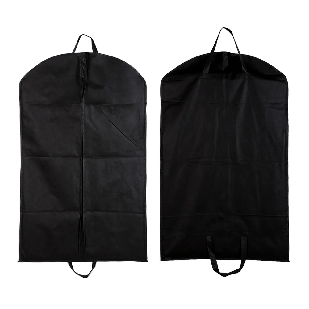 Us 0 88 37 Off 1pc Black Dustproof Hanger Coat Clothes Garment Suit Cover Storage Bags Covers Almacenamiento Case For In