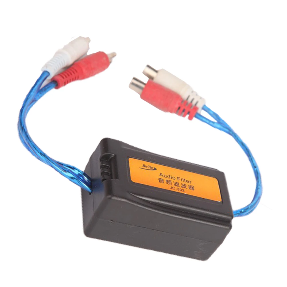 

3.5MM Hot Sell Easy to install Suppressor Car RCA Amplifier 6.3*3.8*3CM Noise Filter 1PC High Quality Ground Loop Isolator