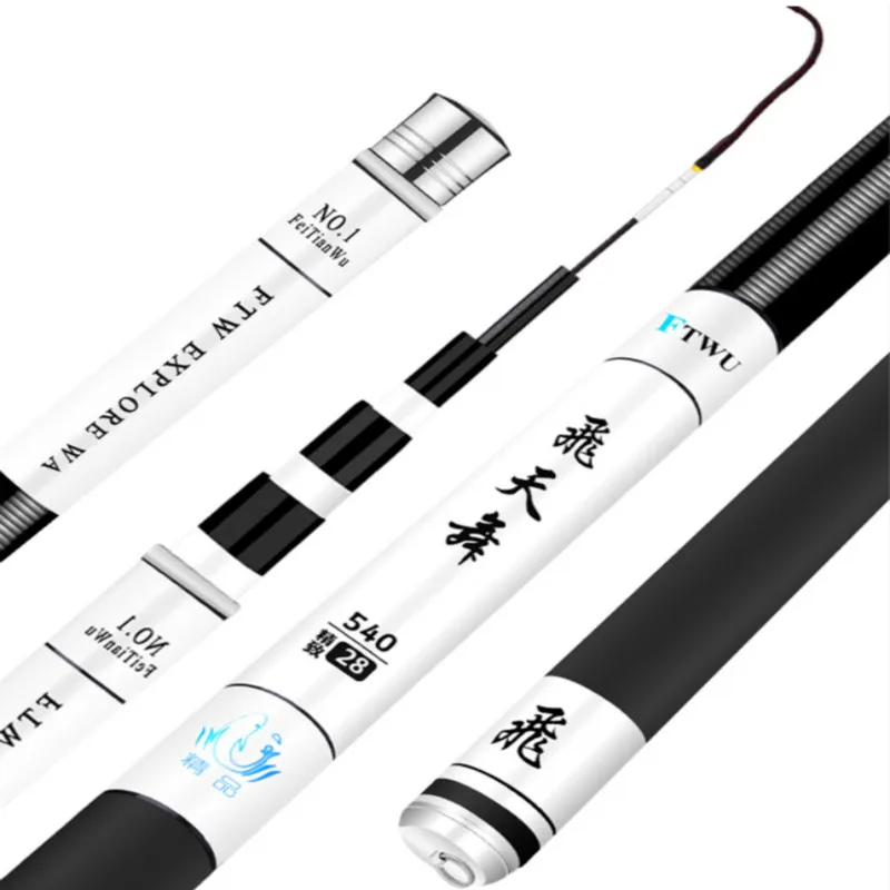 

Carbon Taiwan Fishing Rod Long Section 2.7m-7.2m Hand Pole Ultra-light Super-hard 28 Tone Carp Fishing Olta Pesca Fishing Tackle