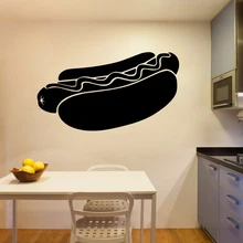 Classic hot dog Vinyl Wall Stickers Restaurant Decoration Removable Wall Sticker Room Decoration